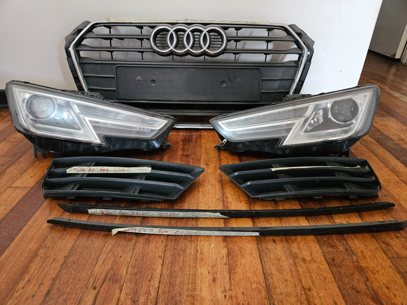 Audi A4 Headlights and Grill