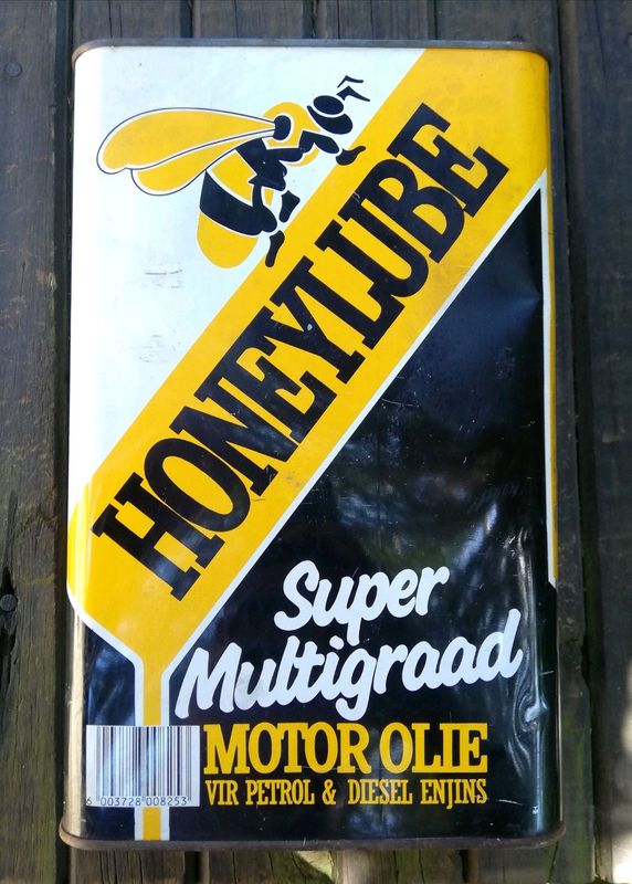 Vintage HoneyLube Motor Oil Can