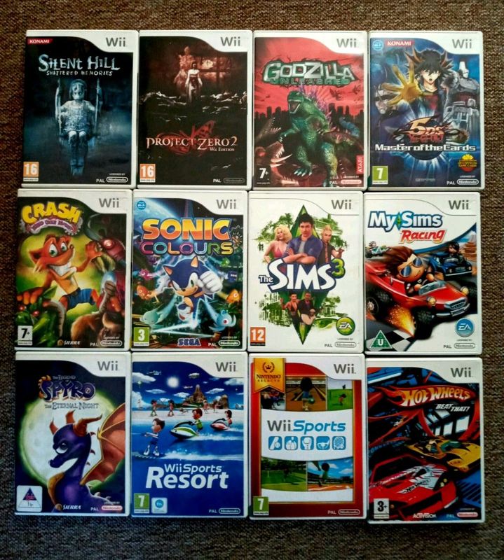 Nintendo Wii games for sale.
