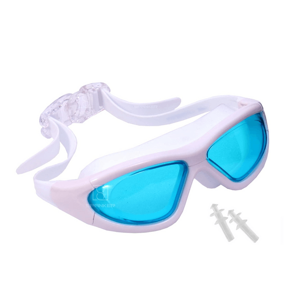 Protective Film Swimming Goggles With Ear Plugs