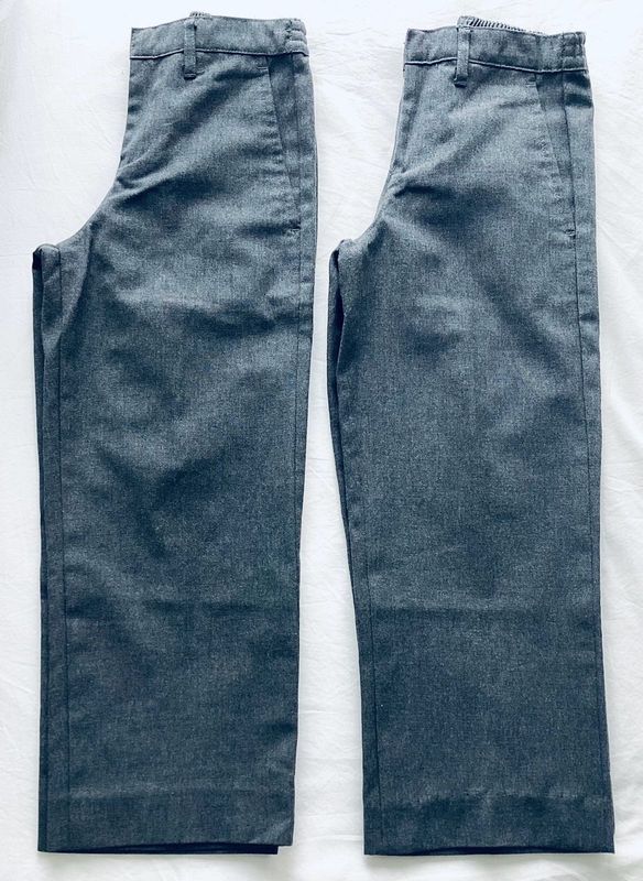 X2 Woolworths Boys Grey Trousers Size 8