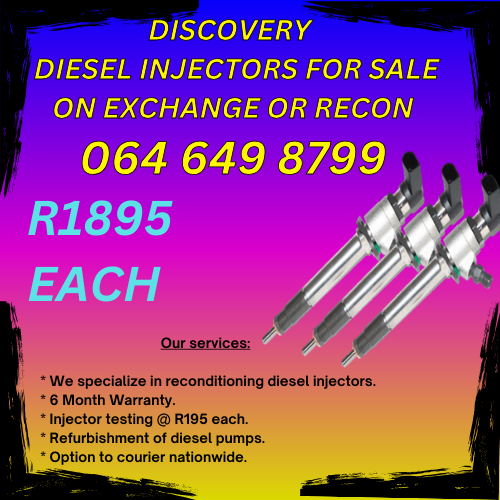 DISCOVERY TDV 8 INJECTORS FOR SALE ON EXCHANGE OR TO RECON