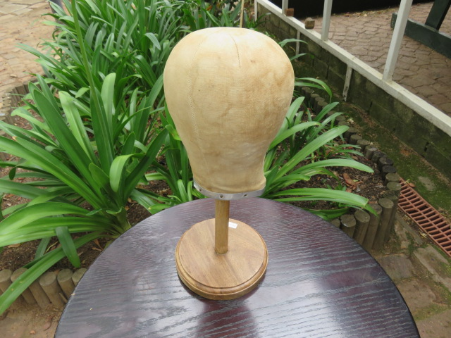Wood and cloth wig stand