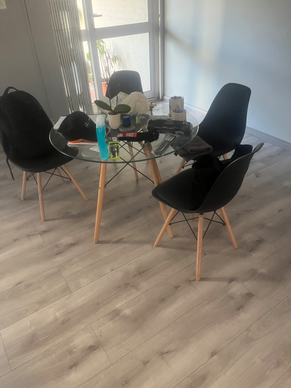 Dining room table and chairs