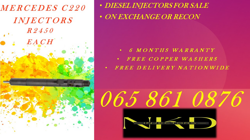 MERCEDES C220 INJECTORS WE SELL ON EXCHANGE OR RECON