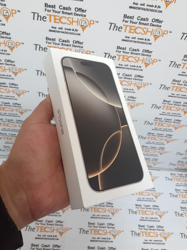 256GB APPLE IPHONE 16 PRO MAX NATURAL TITANIUM BRAND NEW SEALED IN BOX WITH ACCESSORIES AND WARRANTY