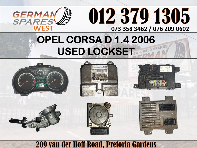 USED Opel Corsa D 1.4 ( A14XER ) manual Lockset for sale