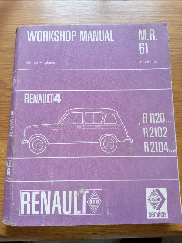 Renault 4 workshop manual