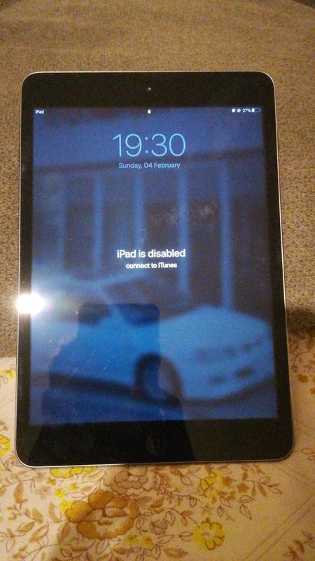 Silver Disabled IPad