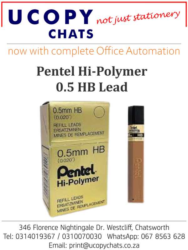 Pentel Hi-Polymer 0.5mm HB Lead