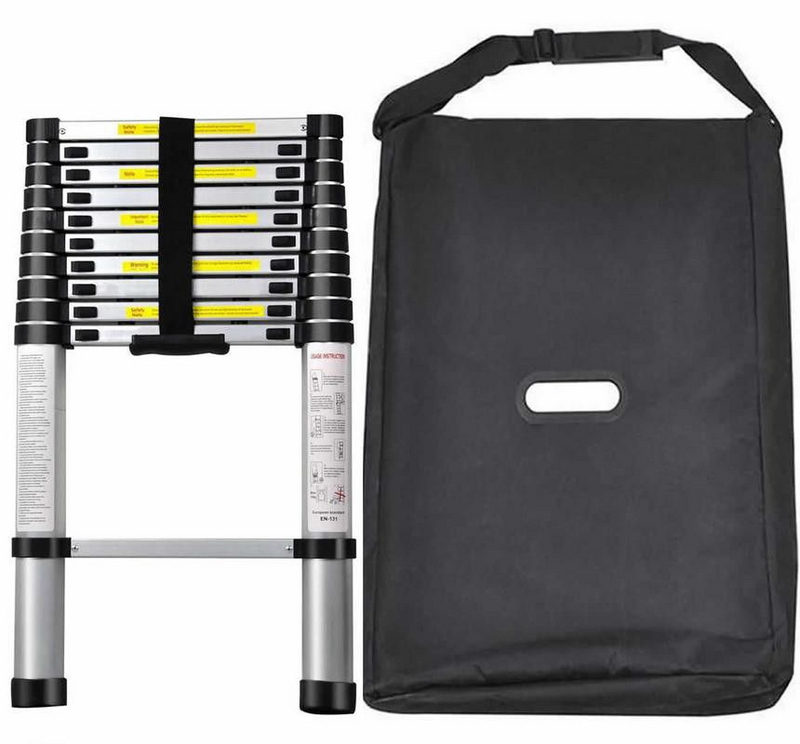 Practical, lightweight, and affordable telescopic 3.2M DIY ladder with carry bag.