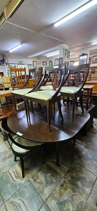 Retro Mahogany Dining Table &#43; 6 x Chairs