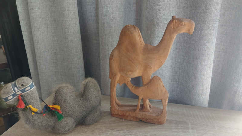 2 x Camel Figurines