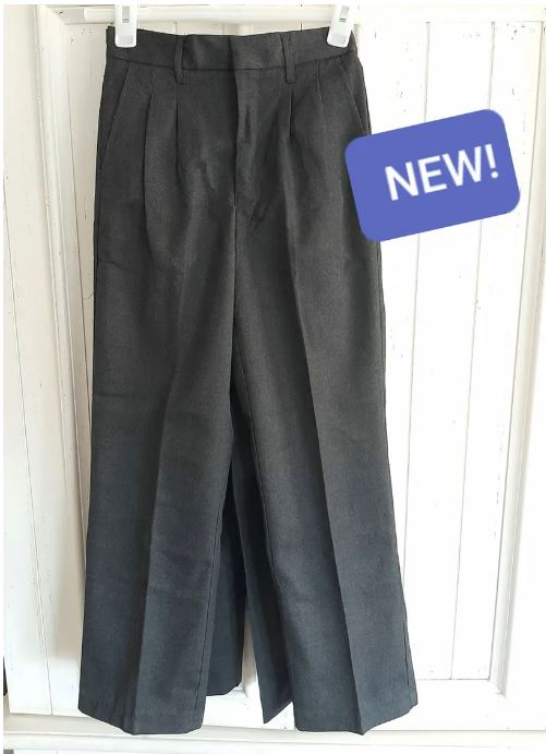 New! Boys pack of 2 Ackermans school long grey school trousers