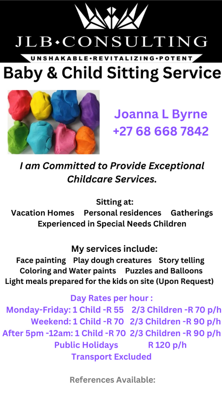 Professional Baby &amp; Child Sitting Services