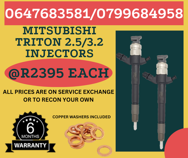 MITSUBISHI TRITON 2.5/3.2 DIESEL INJECTORS FOR SALE ON EXCHANGE/RECON