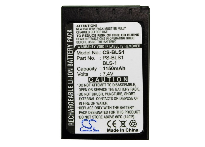 Camera Battery CS-BLS1 for OLYMPUS BLS-1 etc.