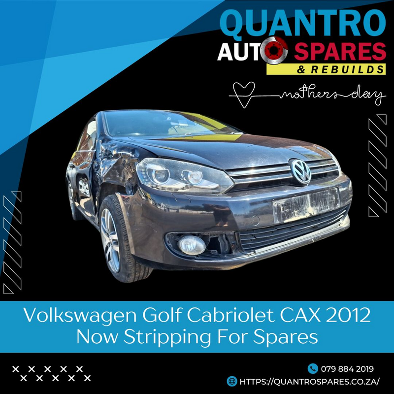 Volkswagen Golf Cabriolet CAX 2012 Now Stripping For Spares