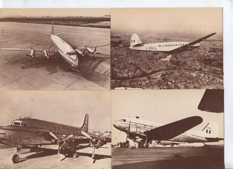 Alitalia (Linee Aeree Italiane) Fleet Vintage Postcards