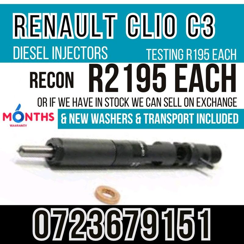 Renault Clio C3 Diesel Injectors for sale