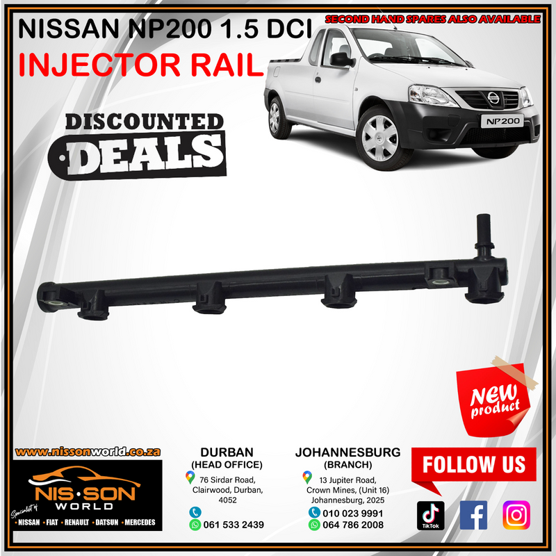 NISSAN NP200 1.5 DCI INJECTOR RAIL