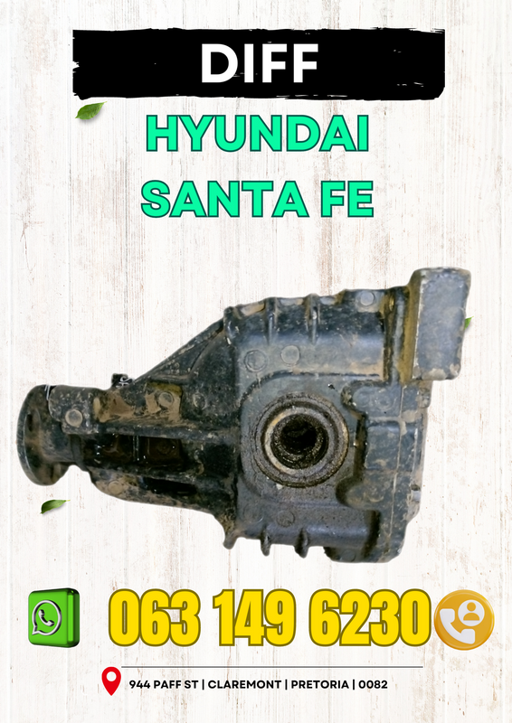 Hyundai Santa Fe Diff R3000 Contact me 063 149 6230