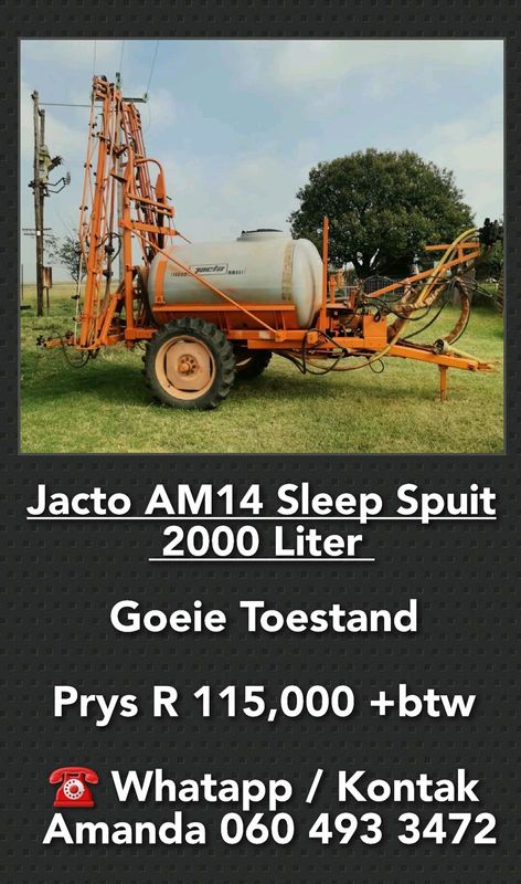 Jacto AM14 Sleep Spuit 2000 Liter