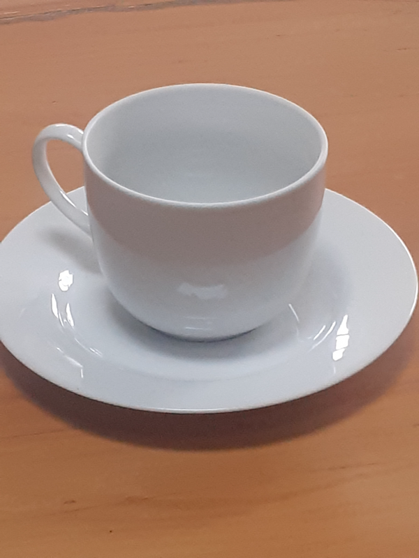 Ten cup and saucer sets