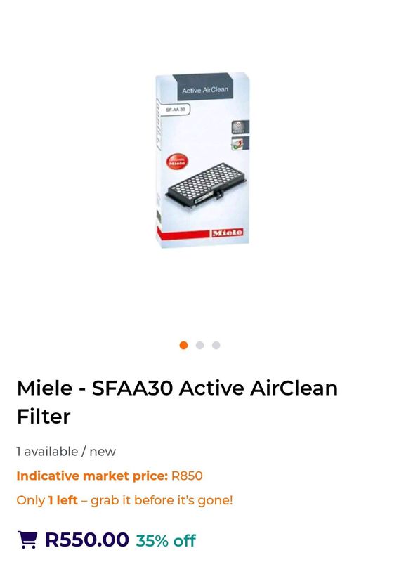 Miele air filter