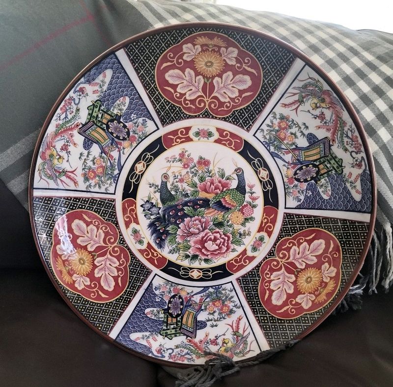Antique Japanese Imari Plate - 50cm diameter