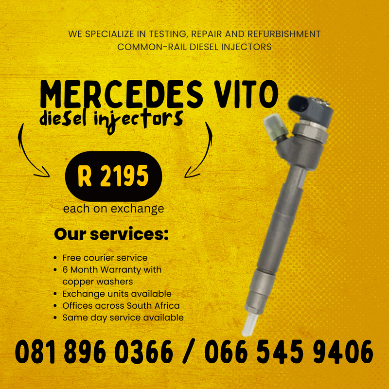 MERCEDES BENZ VITO DIESEL INJECTORS FOR SALE