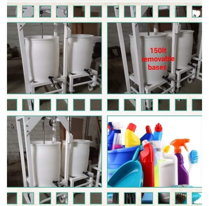 150litre detergent mixer with removable bases and tanks,  free formulation book