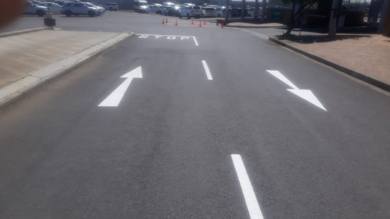 Road marking and painting