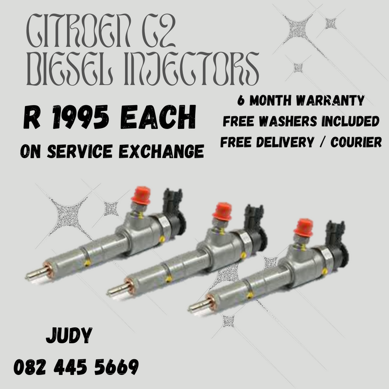 Citroen C2 Diesel Injectors for sale on service exchange or to recon