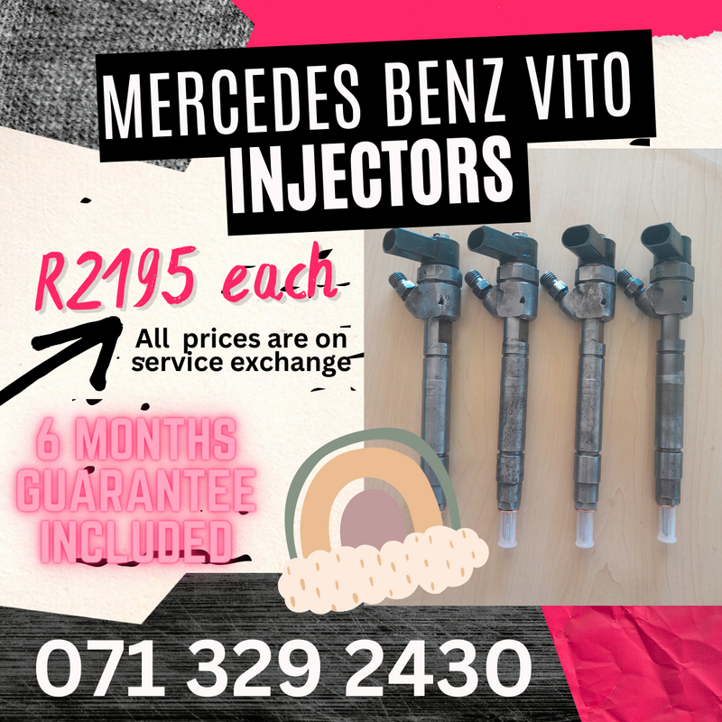 MERCEDES BENZ VITO DIESEL INJECTORS FOR SALE WITH WARRANTY