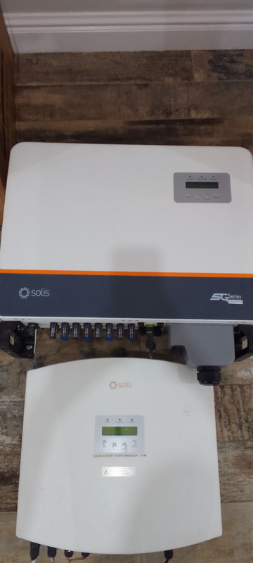 SOLIS S5 3 PHASE GRID -TIED INVERTER 36KW PLUS SOLIS EXPORT 3 PHASE POWER MANAGER .
