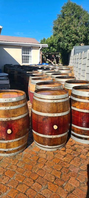 Beautiful French oak wine barrels