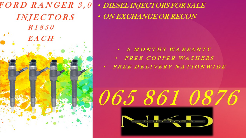 FORD RANGER 3.0 TDCI INJECTORS FOR SALE