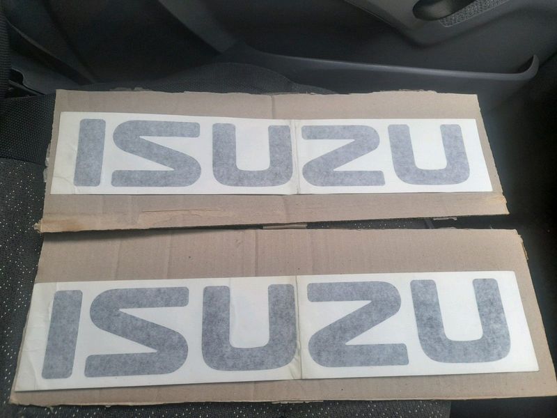 Isuzu tailgate decal old shape only