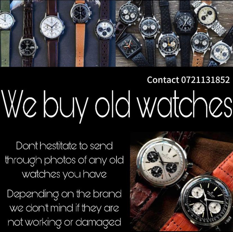 We buy vintage watches