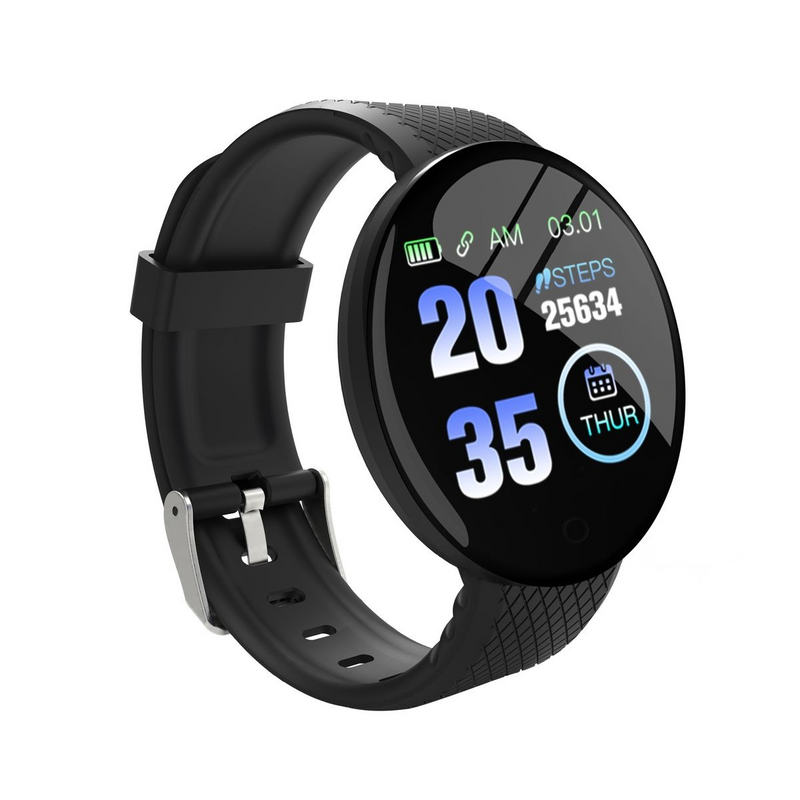 D18 Smart Watch With Blood Pressure Monitoring.