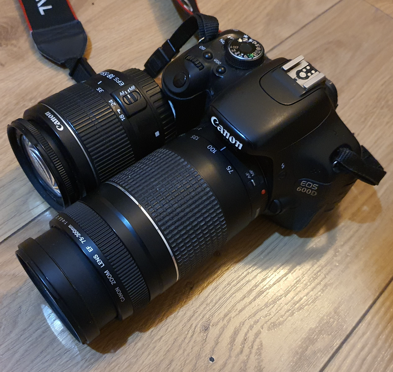 Canon EOS 600D Camera with Zoom lens