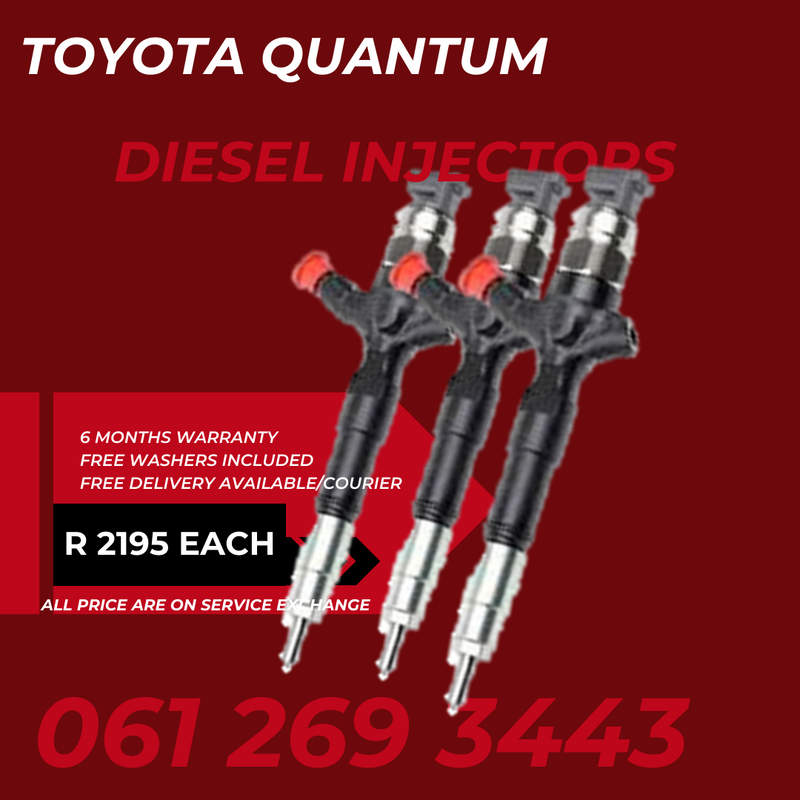 Toyota Quantum Diesel Injectors for sale