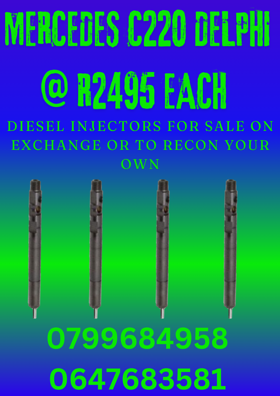 MERCEDES C220 DELPHI DIESEL INJECTORS FOR SALE FREE COPPER WASHERS