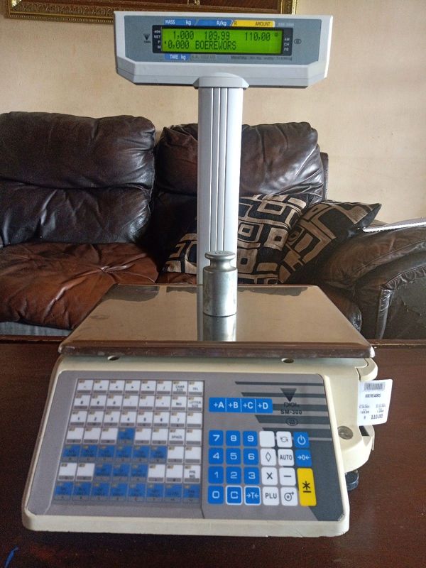 Label printing scale