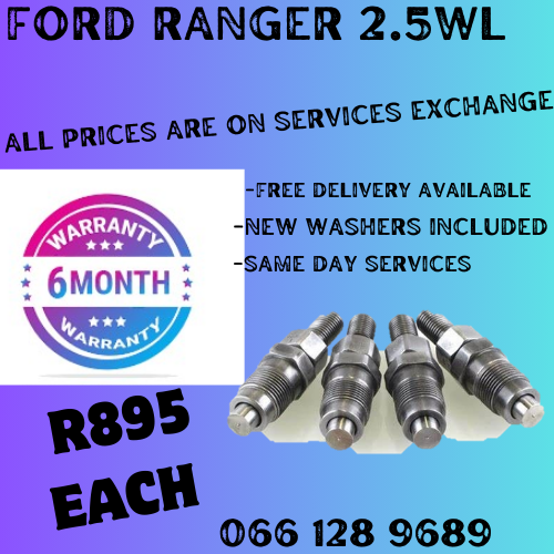 FORD RANGER 2.5 DIESEL INJECTORS FOR SALE ON EXCHANGE OR TO RECON YOUR OWN