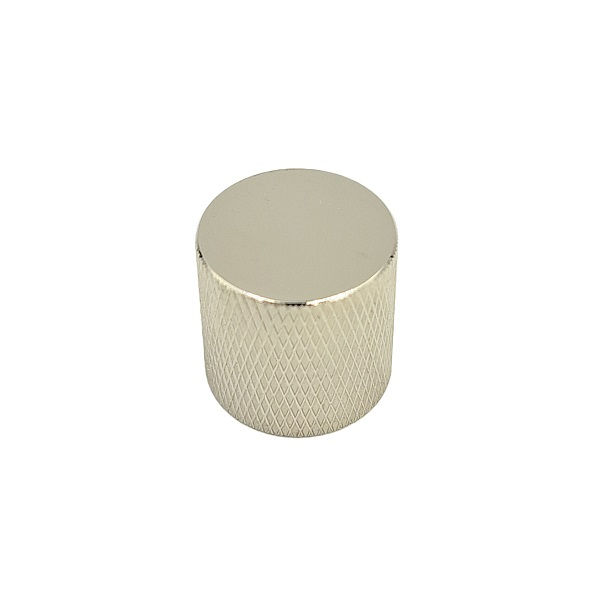 Flat Top Nickel Metal Knob – Push On (single)