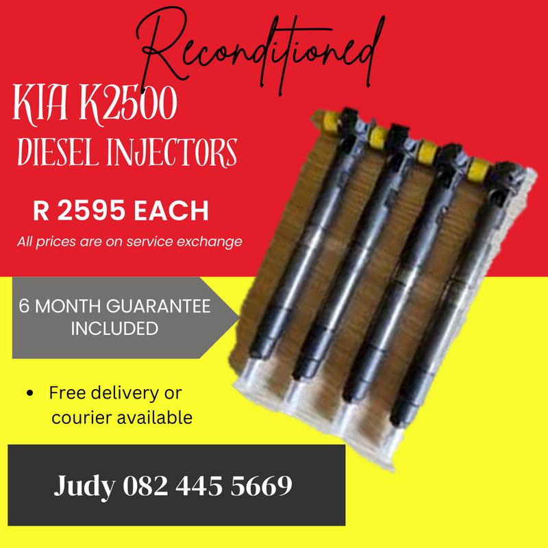 Kia K2500 Diesel Injectors for sale on service exchange or to recon