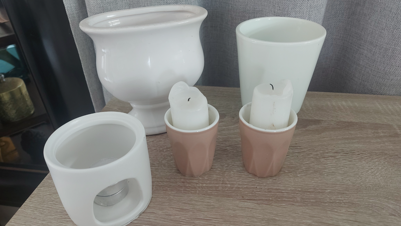 Candle Holder and Small Plant Pot Bundle