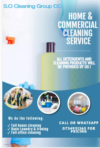CLEANING SERVICES AVAILABLE